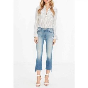 “Mother” “Insider crop step fray jeans” “26”